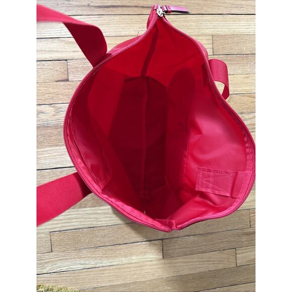 Victoria’s‎ Secret Red Heart Love Valentine’s V-Day Packable Tote Bag Zipper NWT - Picture 6 of 7